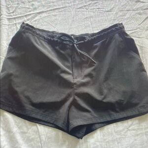 Women's Black Drawstring Casual Shorts